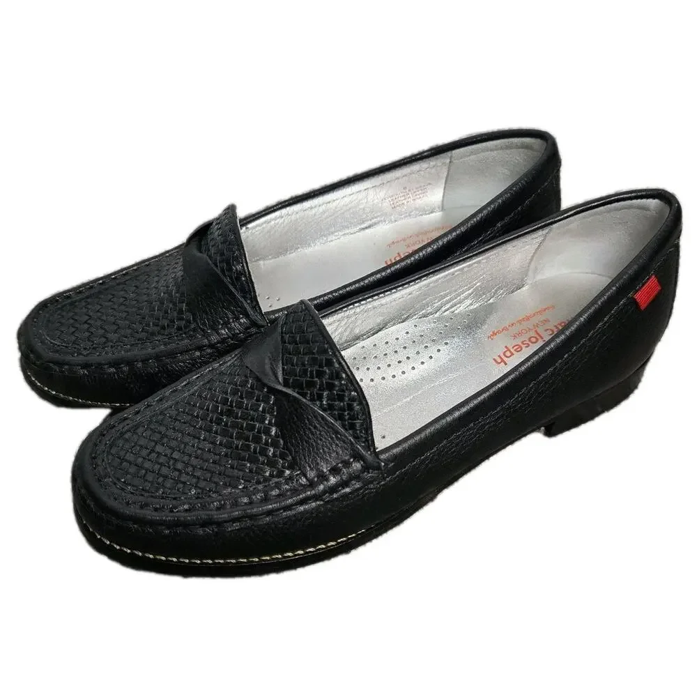 Marc Joseph Women's Shoes Sz 8 Leather Weave Loafers